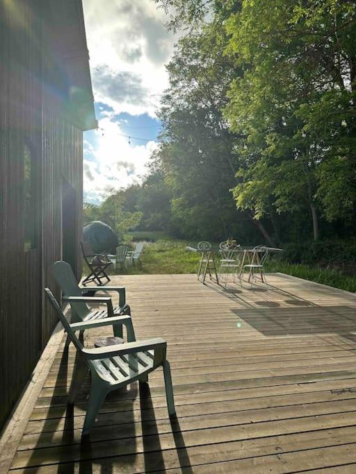 Cosy Cabane Boise Solaire, Balneo Bath Et Toilette Seche A La Ferme มีมีซ็อง ภายนอก รูปภาพ